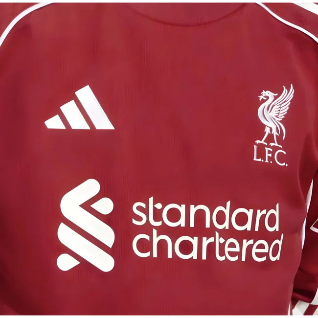 2025-2026 Liverpool Long Sleeve Home Shirt (Kids) (Kerkez 6)-SoccerKits Hub | Buy Soccer Jerseys Online